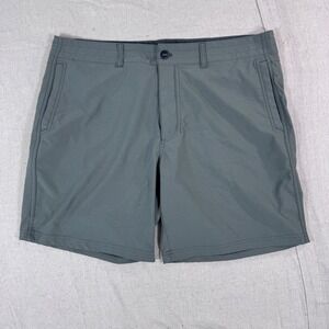 KUHL Upshift Shorts Mens 38 Canteen Green Excellent Water Resistant Stretch 5229
